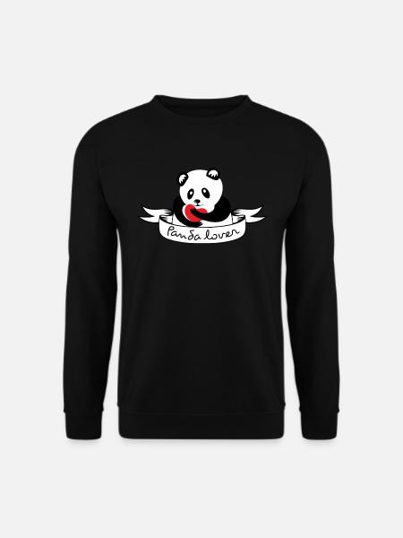 i love panda - Unisex Sweatshirt - black