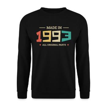 Legendary Since 1993 Original 1993 - Unisex Sweatshirt - black - Front - Alina (178cm) & Michal (187cm)