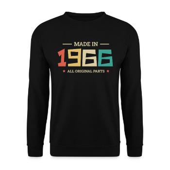 Legendary Since 1966 Original 1966 - Unisex Sweatshirt - black - Front - Alina (178cm) & Michal (187cm)