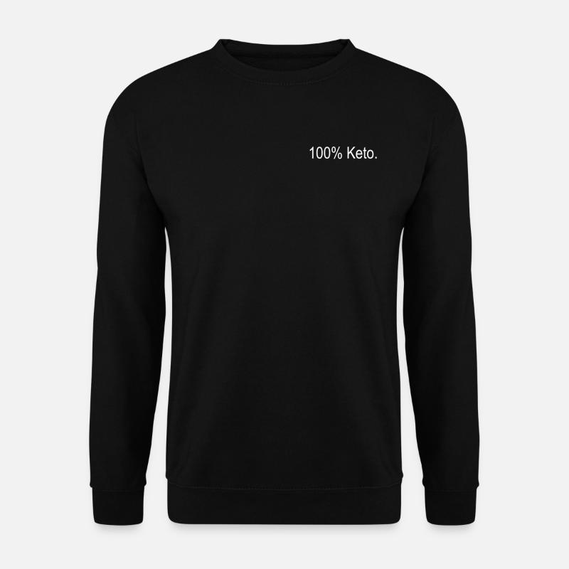 100% keto - Unisex Sweatshirt - black