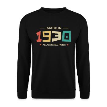 Légendaire Depuis 1930 Original 1930 - Sweat-shirt Unisexe - noir - Devant - Alina (178cm) & Michal (187cm)