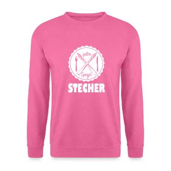 Spargel Stecher - Unisex Pullover - Pink - Vorne