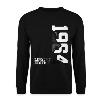 LIMITED EDITION 1964 62ND BIRTHDAY - Unisex Sweatshirt - black - Front - Alina (178cm) & Michal (187cm)