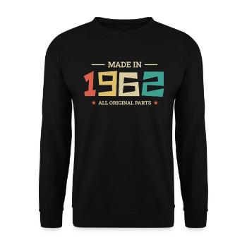 Légendaire Depuis 1962 Original 1962 - Sweat-shirt Unisexe - noir - Devant - Alina (178cm) & Michal (187cm)