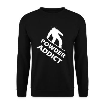 snowboard poudre addict snowboard - Sweat-shirt Unisexe - noir - Devant - Alina (178cm) & Michal (187cm)