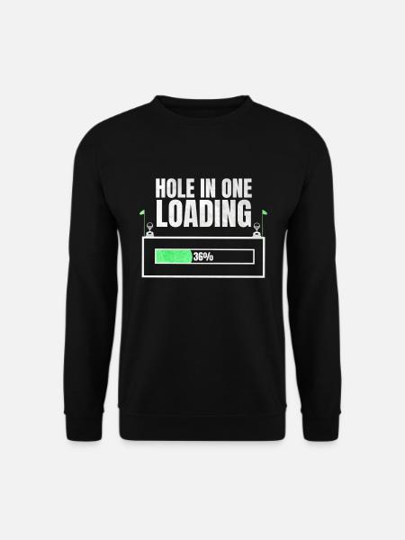Hole in one Golf Geschenk - Unisex Pullover - Schwarz