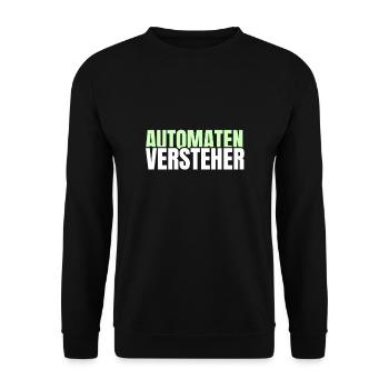 Automatenversteher Spielothek Geschenk - Unisex Pullover - Schwarz - Vorne - Alina (178cm) & Michal (187cm)