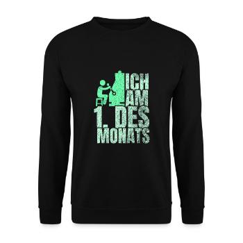 Spielothek Automat Geschenk - Unisex Pullover - Schwarz - Vorne - Alina (178cm) & Michal (187cm)
