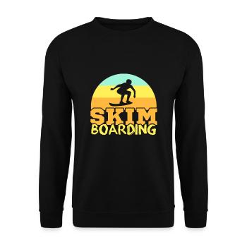 Skimboarding sunset - Sweat-shirt Unisexe - noir - Devant - Alina (178cm) & Michal (187cm)