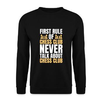 Chess Club Gift - Unisex Sweatshirt - black - Front - Alina (178cm) & Michal (187cm)