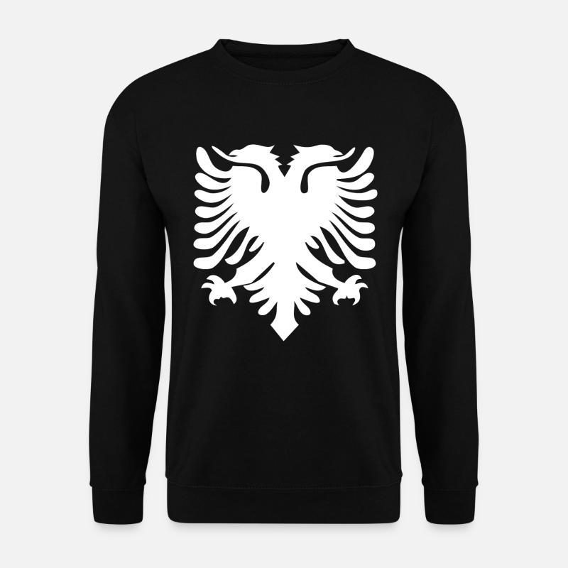 Albanische Doppelkopf Adler Albanien Albaner - Unisex Pullover - Schwarz