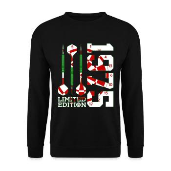 51E ANNIVERSAIRE DARTS ÉDITION LIMITÉE 1975 - Sweat-shirt Unisexe - noir - Devant - Alina (178cm) & Michal (187cm)