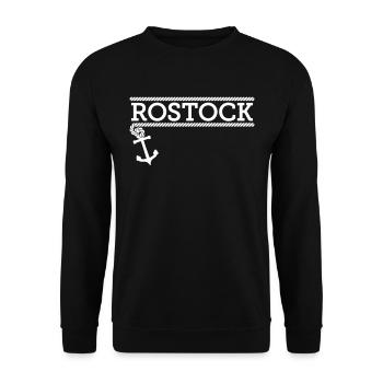Rostock - Unisex Sweatshirt - black - Front - Alina (178cm) & Michal (187cm)