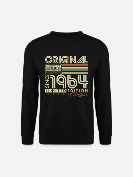 1964 Vintage Vintage Birthday Retro Gift - Unisex Sweatshirt - black