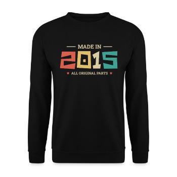 Légendaire Depuis 2015 Original 2015 - Sweat-shirt Unisexe - noir - Devant - Alina (178cm) & Michal (187cm)