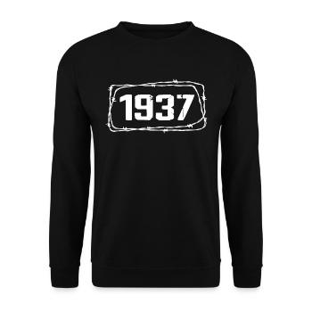 Vintage Made In 1937 - 87 Year Anniversary - Unisex Sweatshirt - black - Front - Alina (178cm) & Michal (187cm)