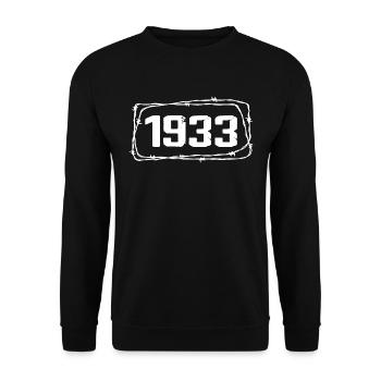 Vintage Made In 1933 - 91 Year Anniversary - Unisex Sweatshirt - black - Front - Alina (178cm) & Michal (187cm)