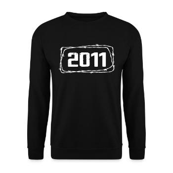 Vintage Made In 2011 - 13 Year Anniversary - Unisex Sweatshirt - black - Front - Alina (178cm) & Michal (187cm)