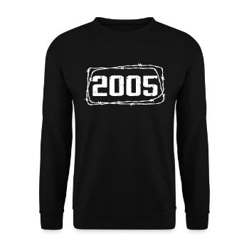 Vintage Made In 2005 - 19th Anniversary - Unisex Sweatshirt - black - Front - Alina (178cm) & Michal (187cm)