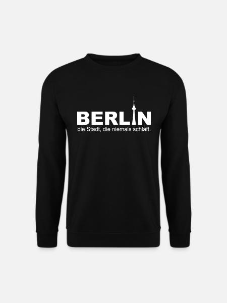 Berlin - Die Stadt die niemals schläft - Unisex Pullover - Schwarz
