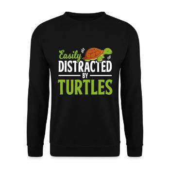 Turtle And Turtle - Unisex Sweatshirt - black - Front - Alina (178cm) & Michal (187cm)