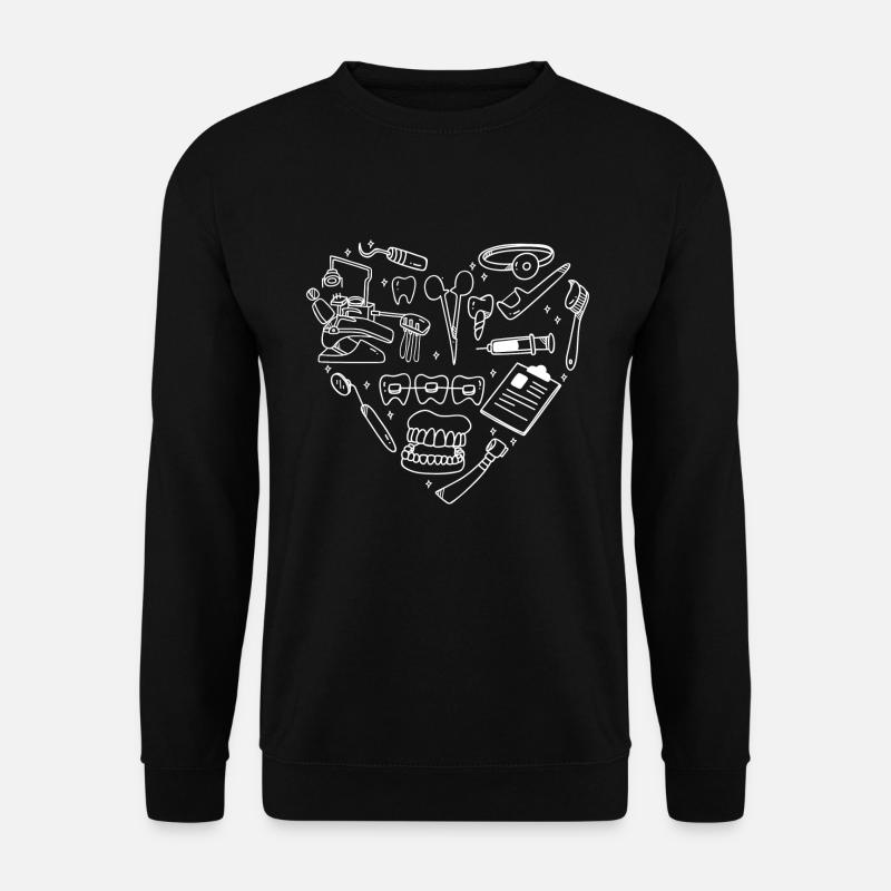 Assistante dentaire Dentiste - Sweat-shirt Unisexe - noir