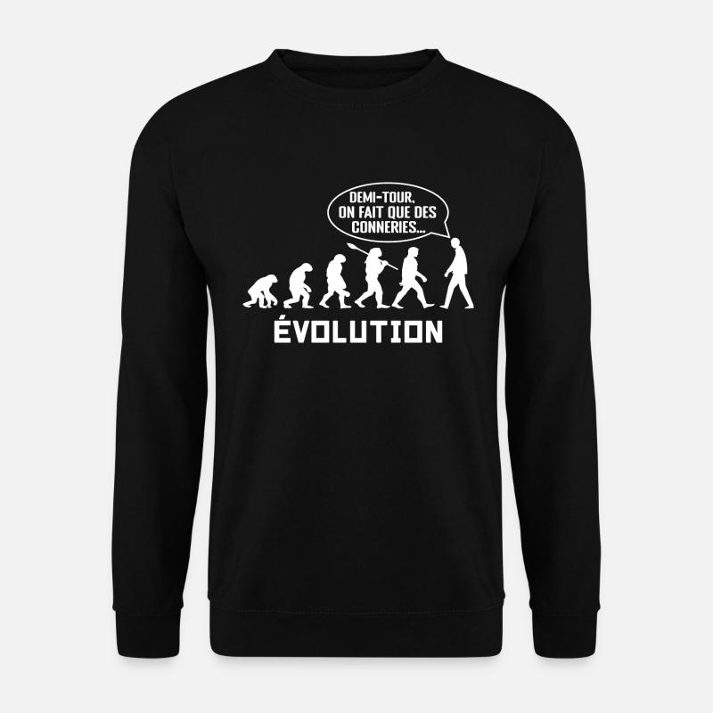 évolution - Sweat-shirt Unisexe - noir