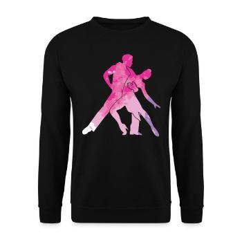 Salsa Dancing Dancing Couple Anniversaire Cadeau Rose - Sweat-shirt Unisexe - noir - Devant - Alina (178cm) & Michal (187cm)