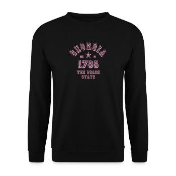 Georgia - Unisex Pullover - Schwarz - Vorne - Alina (178cm) & Michal (187cm)