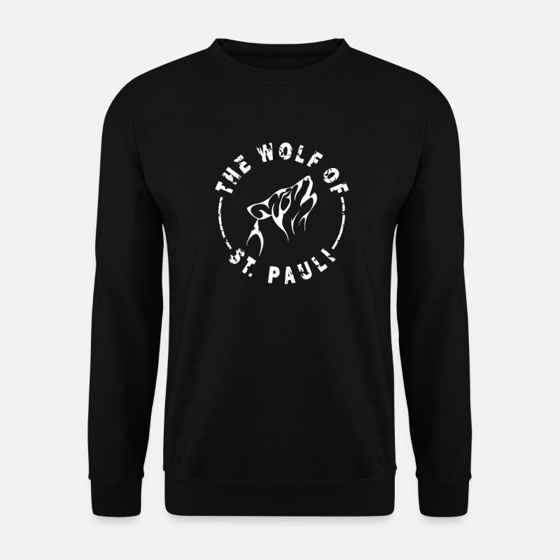 St. Pauli Hamburg Wolf - Unisex sweater - sort