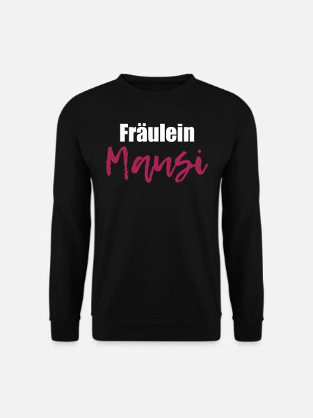Mausi Kosename Geschenk für Freundin Valentinstag - Unisex Pullover - Schwarz