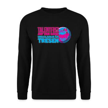 Bowling Bowler plays bowling alley Hobby balls - Unisex Sweatshirt - black - Front - Alina (178cm) & Michal (187cm)