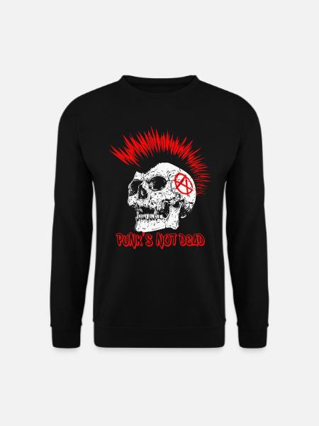 Punk's not dead Punkrock Musik Punker Retro Punk - Unisex Pullover - Schwarz