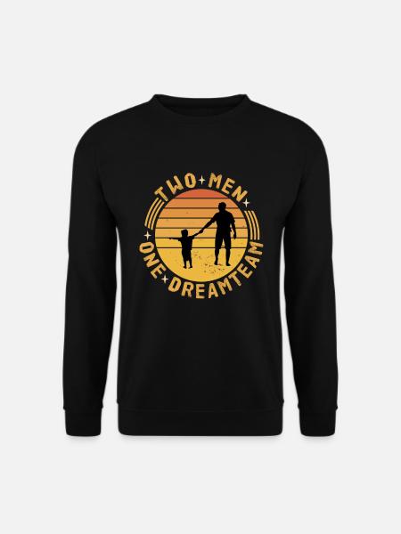 Fête des pères - Papa / Père et fils dans l’équipe de rêve - Sweat-shirt Unisexe - noir