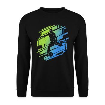 Football Jeunes Footballeurs Footballeurs - Sweat-shirt Unisexe - noir - Devant - Alina (178cm) & Michal (187cm)