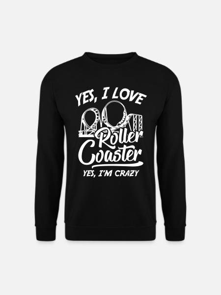 I Love Roller Coaster - Unisex Sweatshirt - black