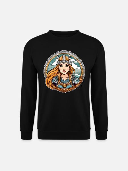 Proud Viking Germanin Shieldmaiden - Unisex Sweatshirt - black