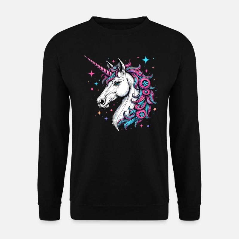Zauberhaftes Einhorn 01 - Unisex Pullover - Schwarz