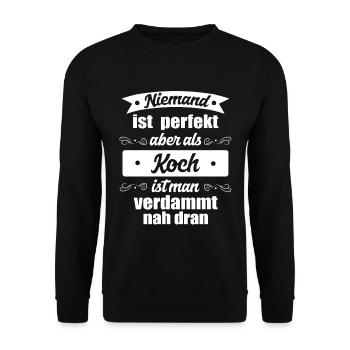 Faire cuire un cuisinier - Sweat-shirt Unisexe - noir - Devant - Alina (178cm) & Michal (187cm)