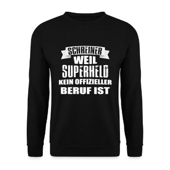 Schreiner Tischler - Unisex Pullover - Schwarz - Vorne - Alina (178cm) & Michal (187cm)