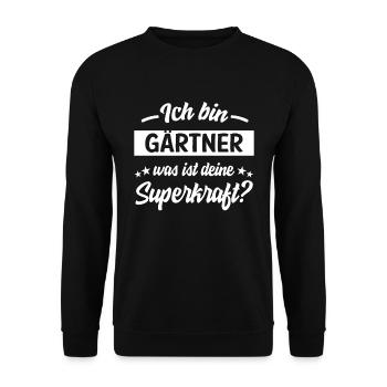 Gärtner - Unisex Pullover - Schwarz - Vorne - Alina (178cm) & Michal (187cm)