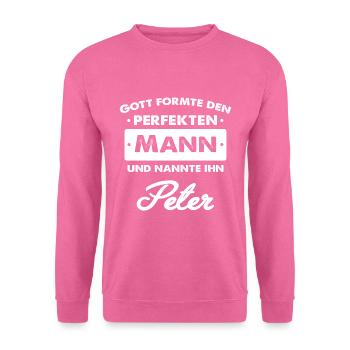 Peter - Unisex Pullover - Pink - Vorne