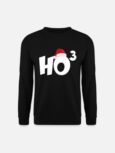 FROHE WEIHNACHTEN HO HO HO - Unisex Pullover - Schwarz