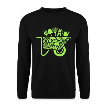 Jardinière Jardinière Hobby Jardinière Femmes Jardinière - Sweat-shirt Unisexe - noir - Devant - Alina (178cm) & Michal (187cm)