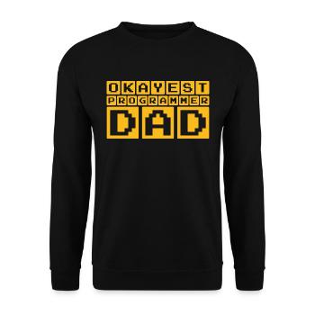 Durchschnittlicher Programmierer Vater - Unisex Pullover - Schwarz - Vorne - Alina (178cm) & Michal (187cm)