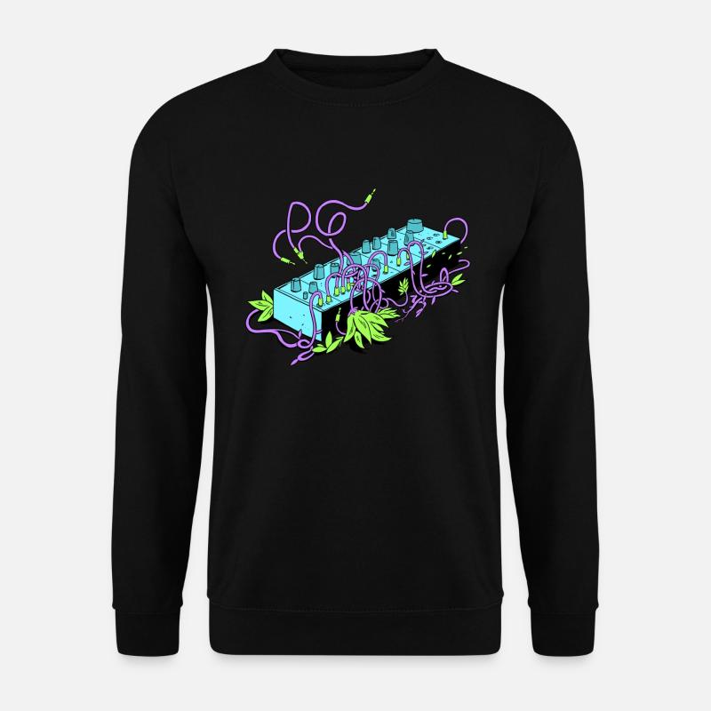 Synthétiseur Modulaire - Noir & Violet - Sweat-shirt Unisexe - noir