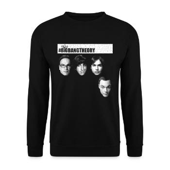 The Big Bang Theory Schlaue Köpfe Team - Unisex Pullover - Schwarz - Vorne - Alina (178cm) & Michal (187cm)