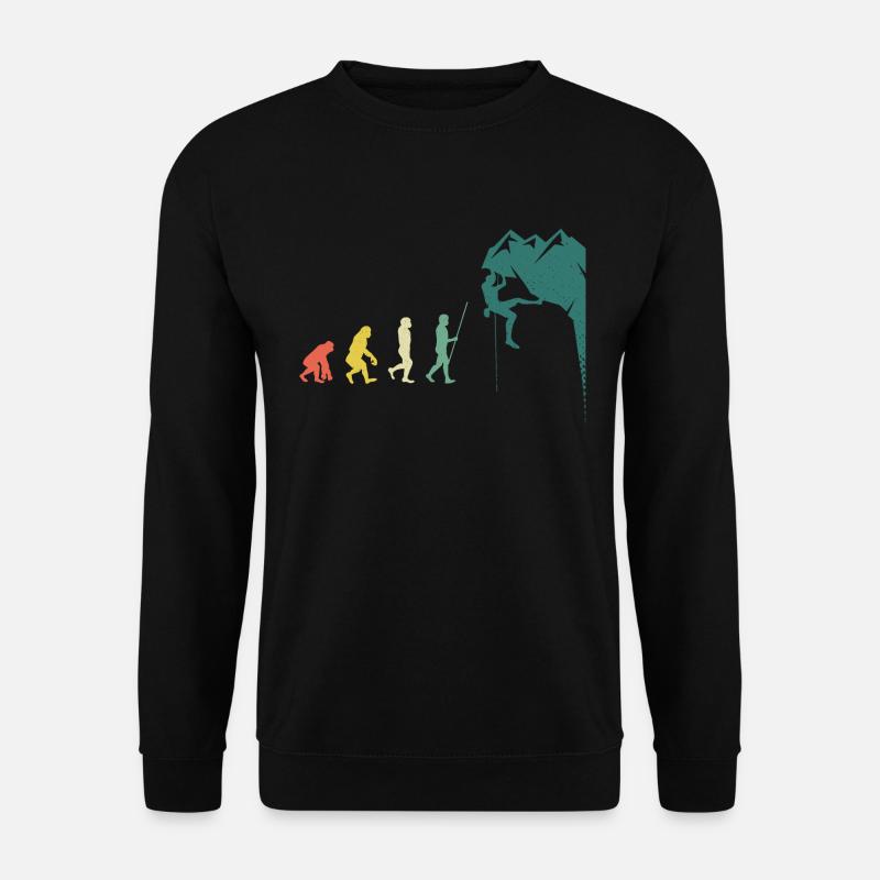 Mur d’escalade Boulderer Evolution - Sweat-shirt Unisexe - noir