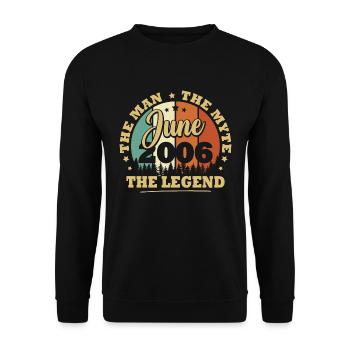 Juin 2006, 17 Ans Anniversaire garçons et filles - Sweat-shirt Unisexe - noir - Devant - Alina (178cm) & Michal (187cm)