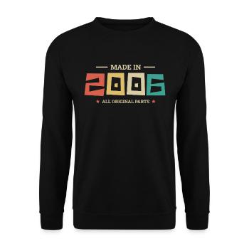 Legendary since 2006 Original 2006 - Unisex Sweatshirt - black - Front - Alina (178cm) & Michal (187cm)